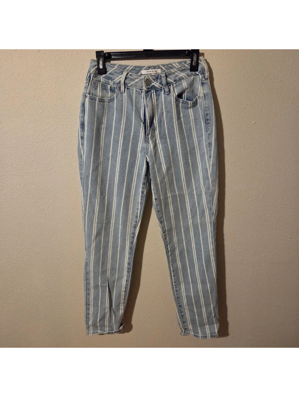 Pacsun striped denim jeans